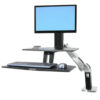WorkFit-A, Single LD with Suspended Keyboard