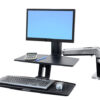 WorkFit-A, Single LD with Suspended Keyboard