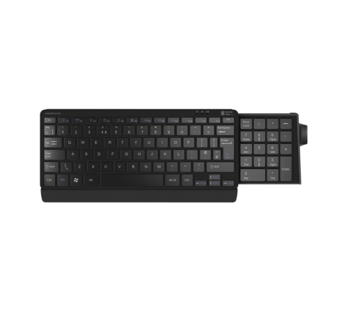 Posturite Number Slide Compact Keyboard - compact and slimline design, perfect for mobile workstations
