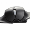 Front view of Handshoe Mouse showing its wide, ergonomic design and wireless capability.