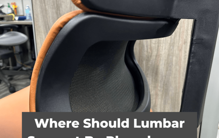 Where Should Lumbar Support Be Placed on an Ergonomic Office Chair?