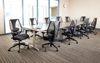 ergonomic chairs in boardroom