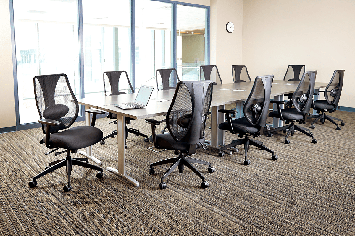 ergonomic chairs in boardroom